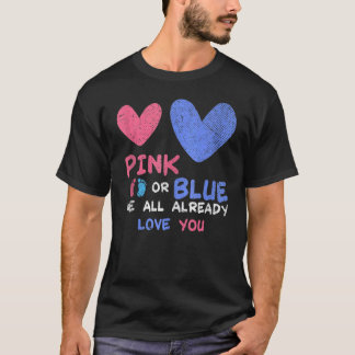 Future Parents Pregnancy Baby Shower Gender Reveal T-Shirt