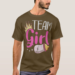 Future Parents Team Girl Baby Announcement Gender  T-Shirt