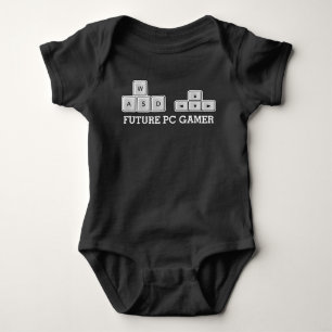 Future PC Gamer Baby WASD Keyboard Bodysuit