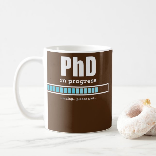 Future PhD Medical Doctor In Progress Bar Student Coffee Mug (With Donut)