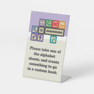 Future Physicist's Blocks Pedestal Sign