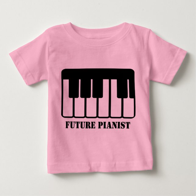 Future Pianist Baby T-shirt (Front)