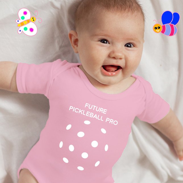 Future Pickleball PRO pink Baby Bodysuit (Creator Uploaded)
