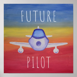 Future Pilot Airplanr Postef Poster
