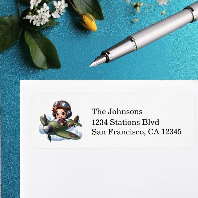 Future Pilot Boy Vintage Airplane Personalized (Creator Uploaded)