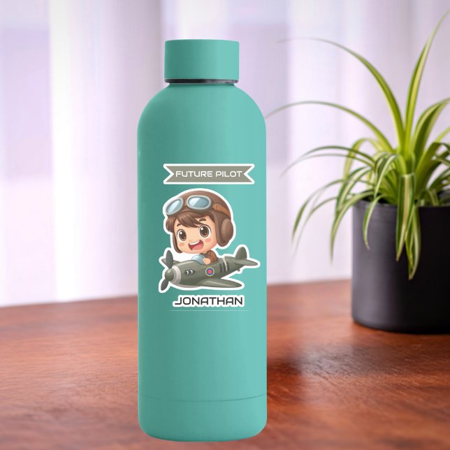 Future Pilot Boy Vintage Airplane Personalized (Creator Uploaded)