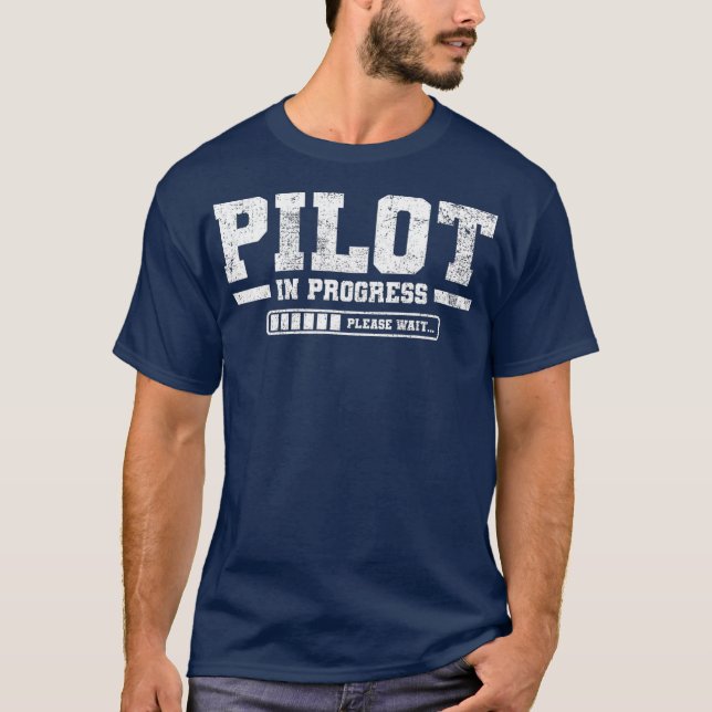 Future Pilot Flight School Student Vintage T-Shirt (Front)