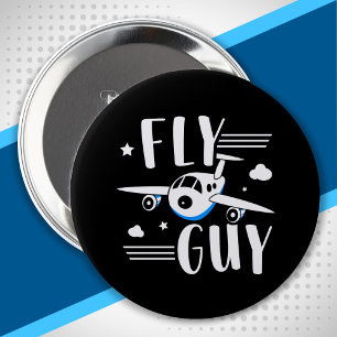 Future Pilot - Flying With Kids - Aeroplane Lover 10 Cm Round Badge