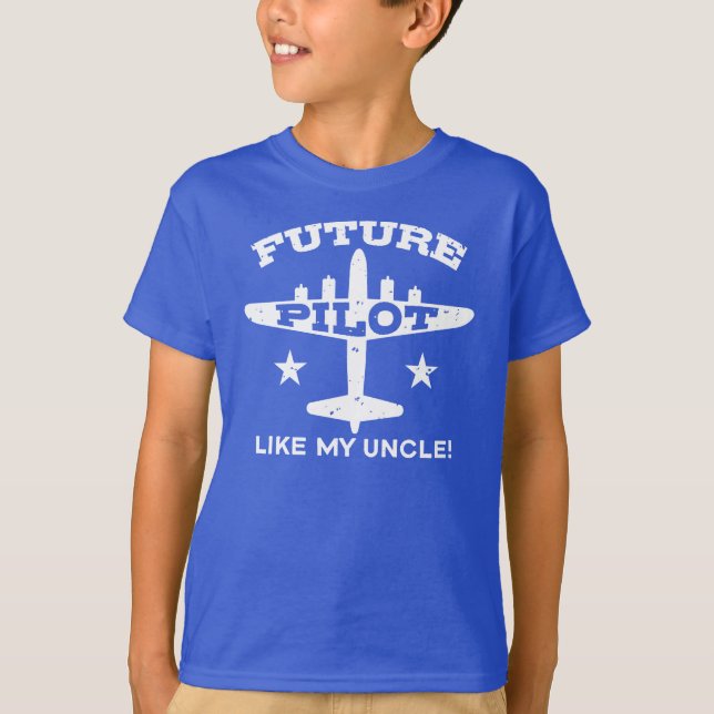 Future Pilot Like My Uncle T-Shirt (Front)