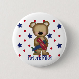 Future Pilot Little Bear 6 Cm Round Badge