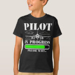 Future Pilot Loading Aeroplane Funny Pilot T-Shirt<br><div class="desc">Future Pilot Loading Aeroplane Funny Pilot . Pilot Flight Schools Aviation Quote.</div>