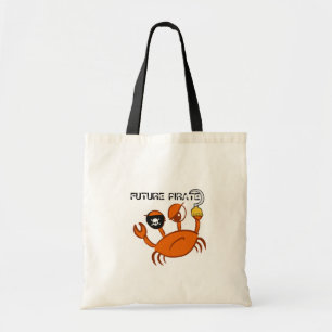 Future Pirate Cute Crab Personalised Shower gift Tote Bag