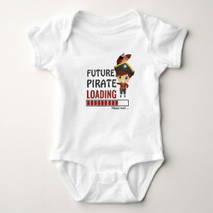 Future Pirate Loading Funny Shower Gifts Boy Baby Bodysuit