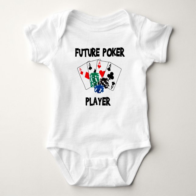 Future Poker Player Baby Bodysuit (Front)