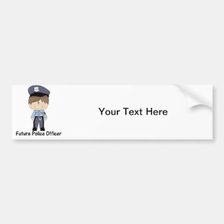 future police officer (boy) bumper sticker