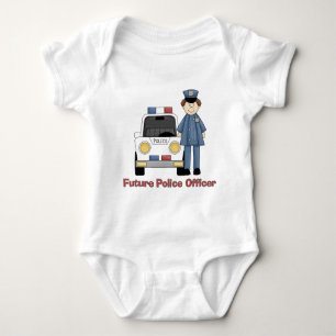 Future Police Officer Male Baby Bodysuit