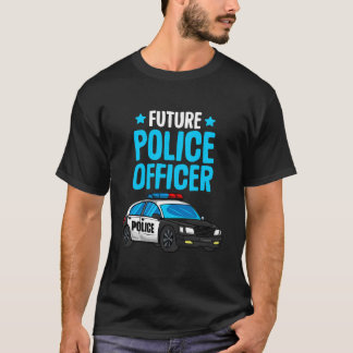 Future Police Officer Policeman Cop Boys Kids Todd T-Shirt