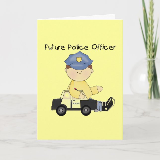 Future Police Officer Tshirts and Gifts Card (Front)