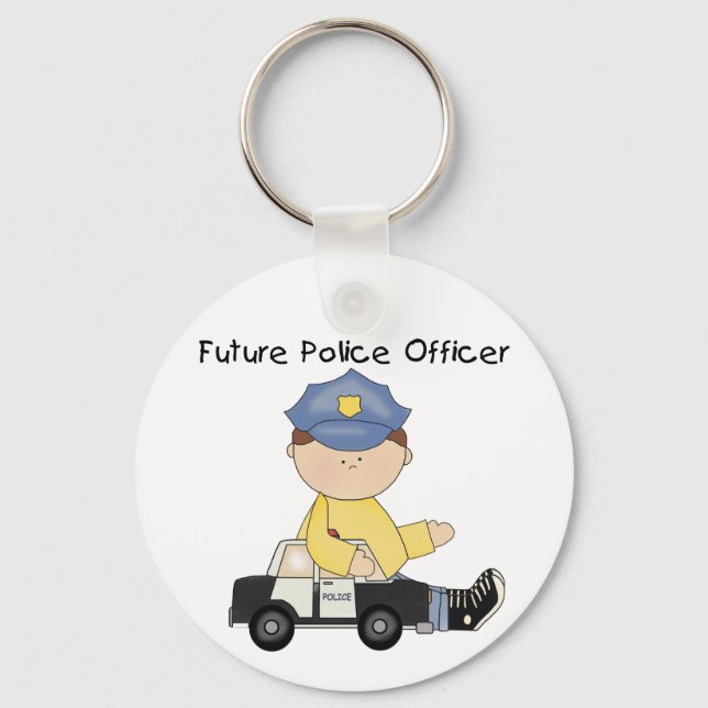 Future Police Officer Tshirts and Gifts Key Ring (Front)