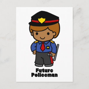 Future Policeman - Boy Postcard