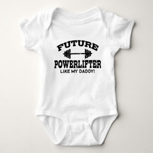 Future Powerlifter Like My daddy Baby Bodysuit