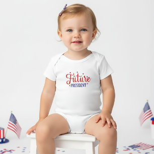 Future President 4th July T-Shirt for Kids Baby Bodysuit