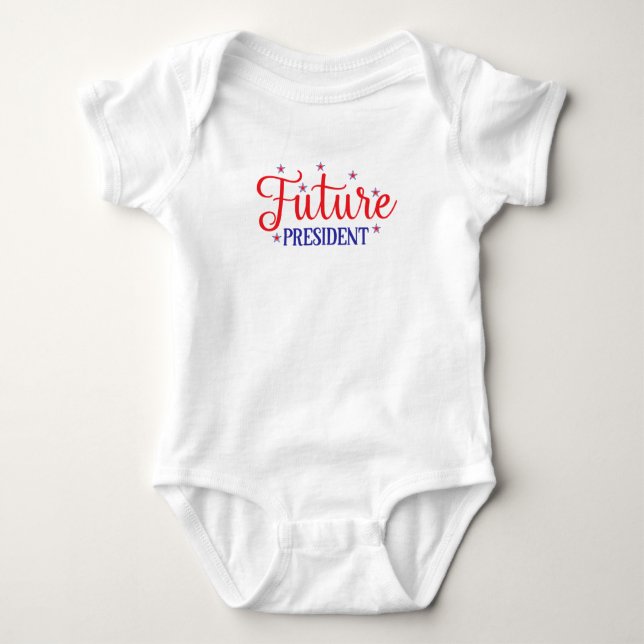 Future President 4th July T-Shirt for Kids Baby Bodysuit (Front)