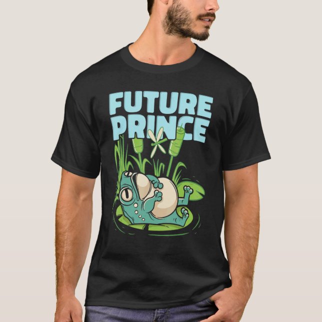 Future Prince Frog Lily Pads T-Shirt (Front)