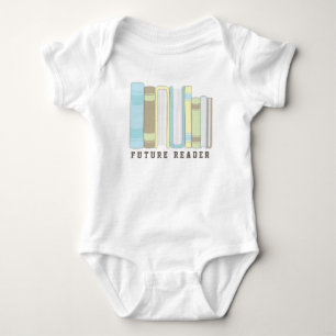 Future Reader Baby Book Stack Funny Shirt