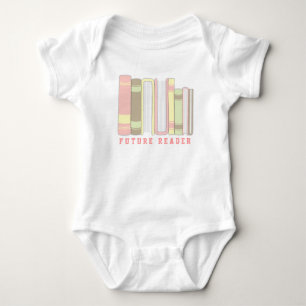 Future Reader Baby Book Stack Funny Shirt