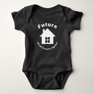 Future Real Estate Agent Funny Baby Bodysuit