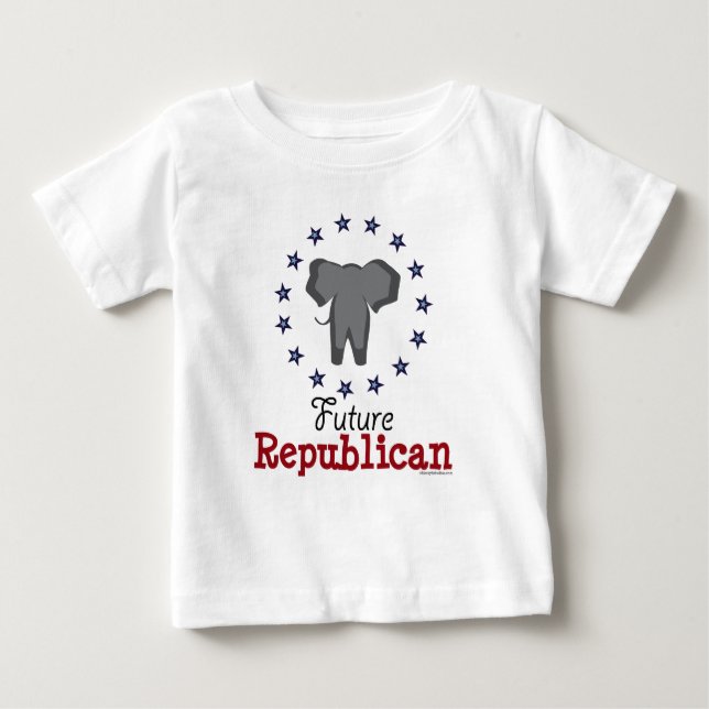 Future Republican Elephant Baby T shirt (Front)