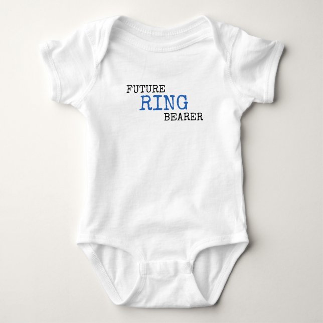 Future Ring Bearer Wedding Baby Bodysuit (Front)