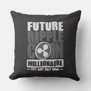 Future RIPPLE Coin Millionaire Cushion