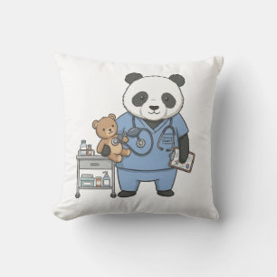 Future RN Panda: Adorable Medical Student  Cushion