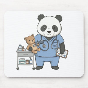 Future RN Panda: Adorable Medical Student  Mouse Pad