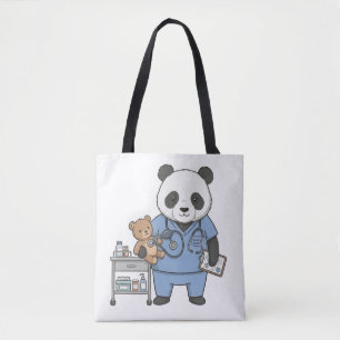 Future RN Panda: Adorable Medical Student Tote Bag