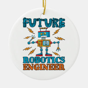 Future Robotics Engineer Ceramic Tree Decoration