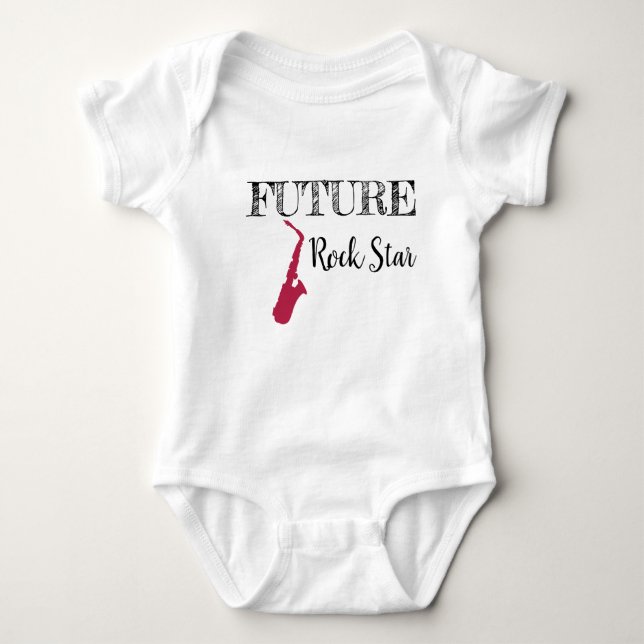 Future Rock Star Baby Bodysuit (Front)