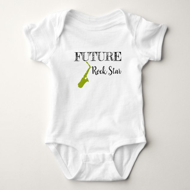 Future Rock Star Baby Bodysuit (Front)