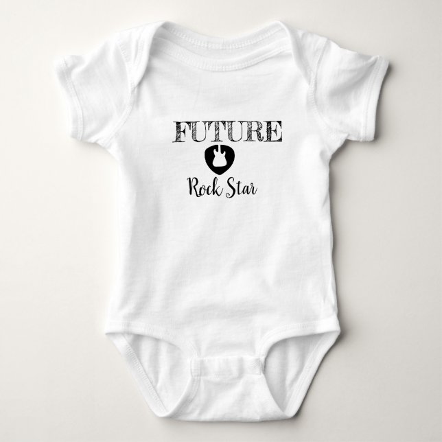 Future Rock Star Baby Bodysuit (Front)