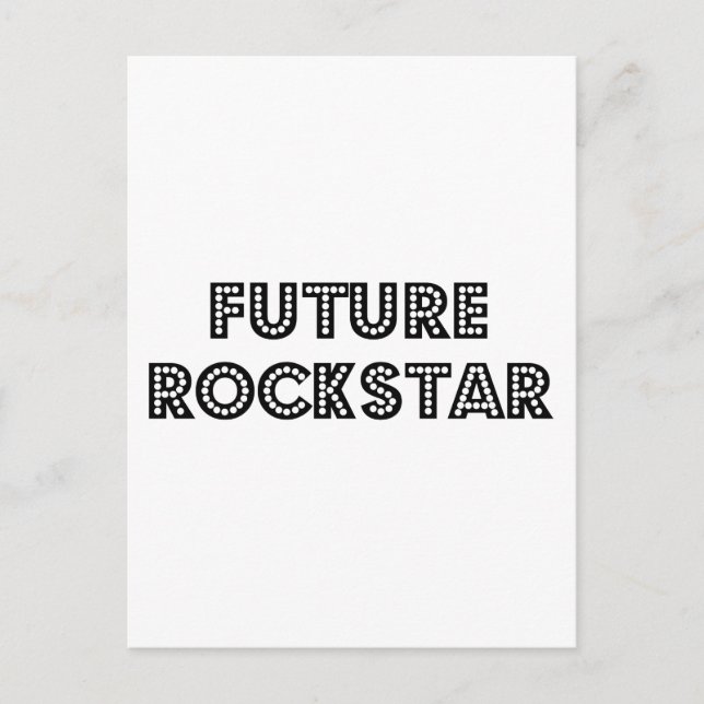 Future Rock Star Postcard (Front)