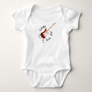 "Future Rock Star" Red Baby One-Piece Bodysuit