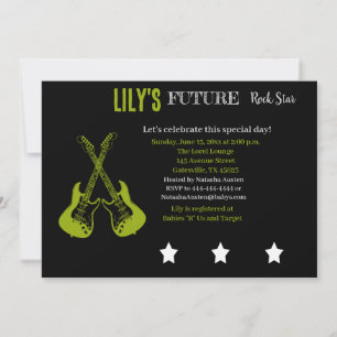 Future Rocker Baby Shower Invitation