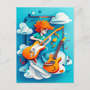 Future Rockstar Dream for Kids Holiday Postcard