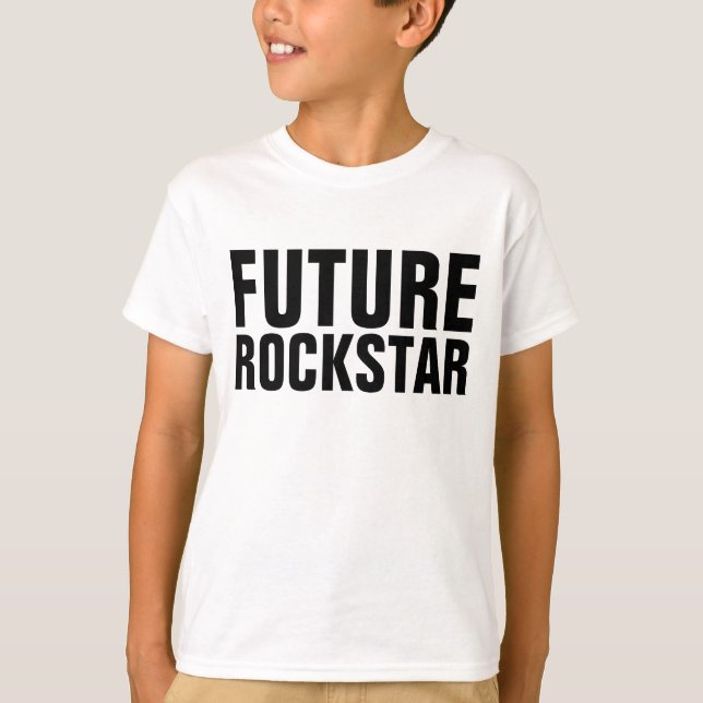 FUTURE ROCKSTAR Funny Kids Boys T-shirts (Front)