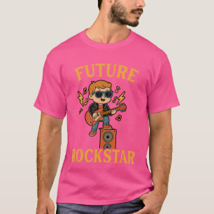 Future Rockstar Music Kid Vintage Guitar Rock gift T-Shirt