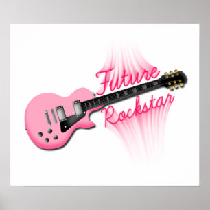 Future Rockstar pink guitar poster