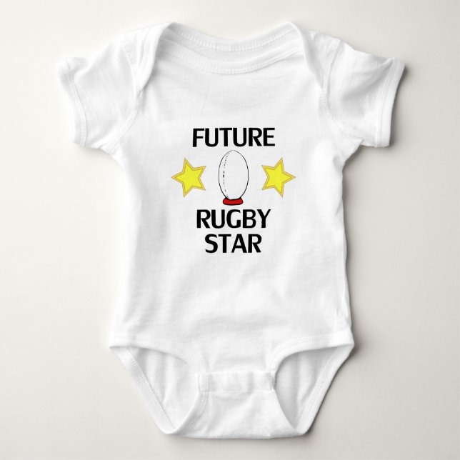 Future Rugby Star Baby Bodysuit (Front)