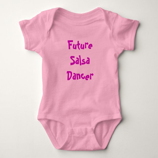 Future Salsa Dancer Baby Bodysuit (Front)